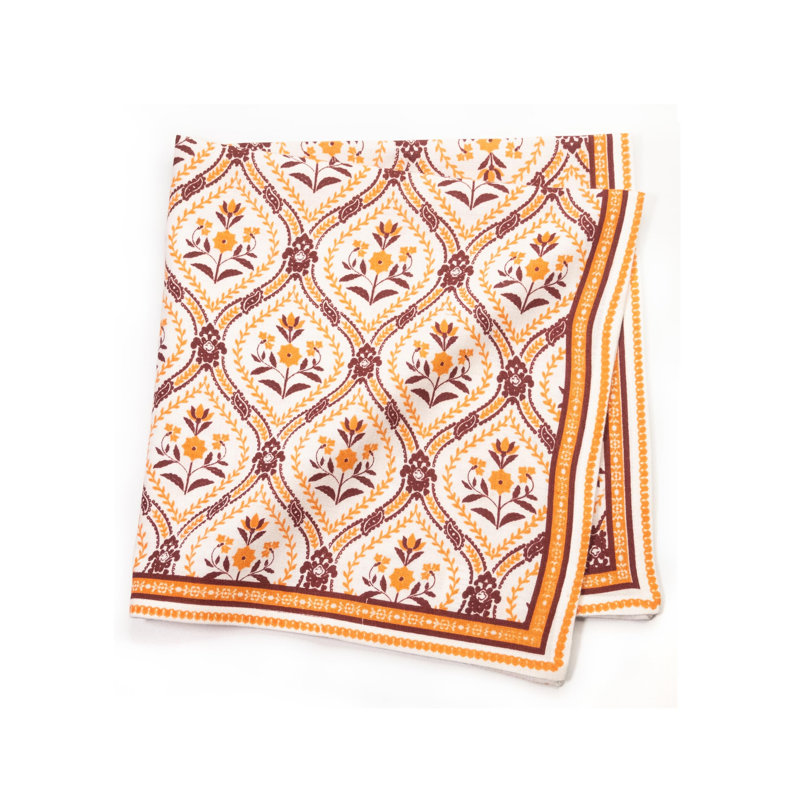  Ensemble de 12 serviettes de table en coin en mélange de lin et en onglet à imprimé de serviettes de table lavables et réutilisables 20 x 20