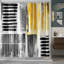 Ensemble de rideau de douche Modern Abstract