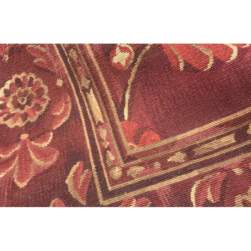 Hand-Knotted High-Quality Red Area Rug