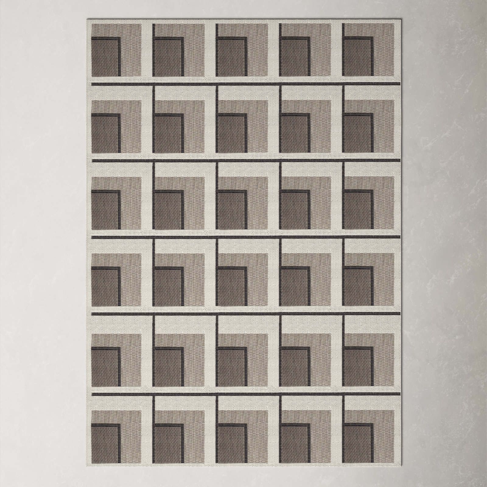 Kamran Tan Indoor/Outdoor Rug, Rectangle 7'10" x 10'