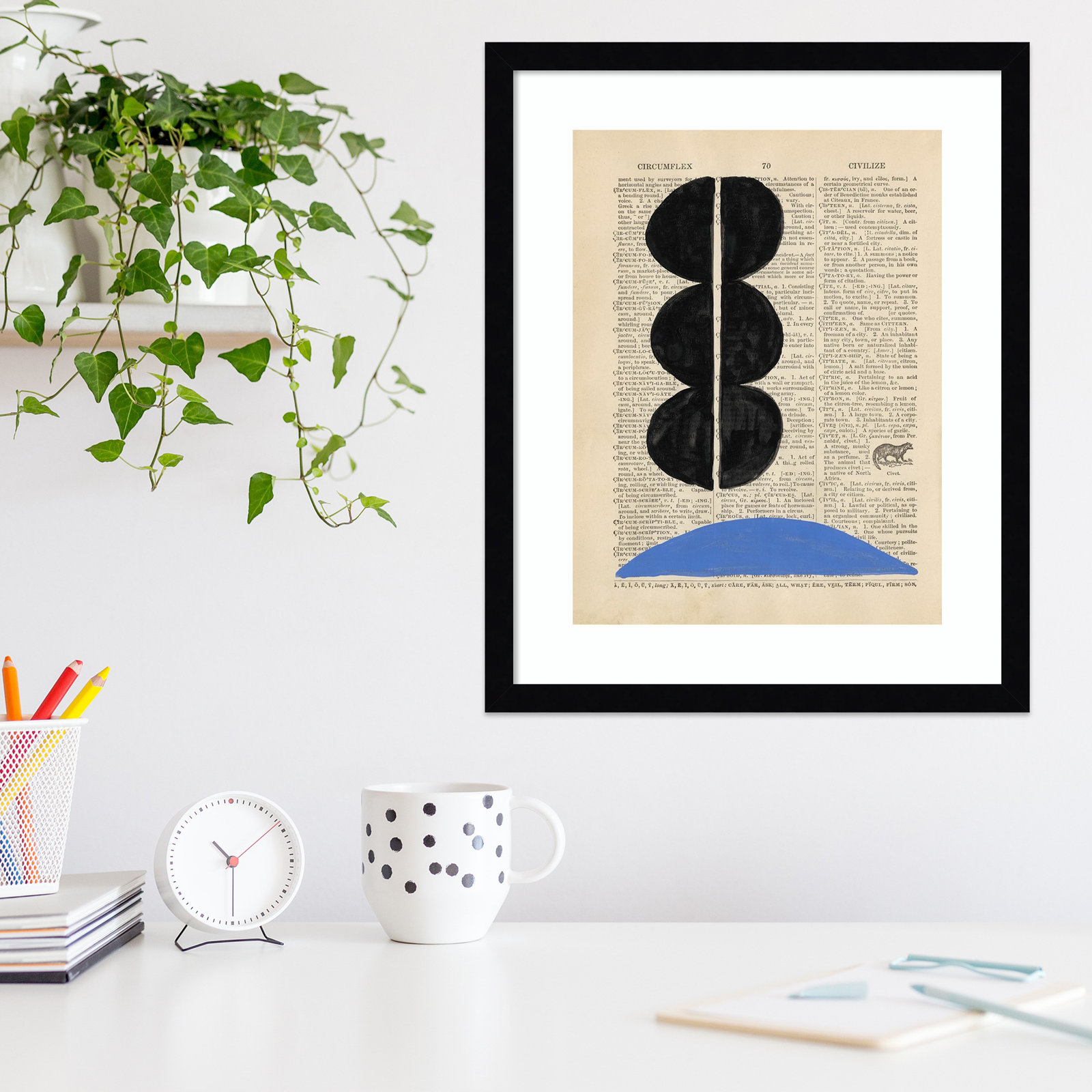 Adreille "Modern Definition II" Print, 21.38" H x 17.38" W x 0.88" D, Black Framed Paper