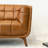 Ardrie 83.8'' Mid-Century Modern Furniture Style Genuine Leather Chesterfield Sofa-1966551940
