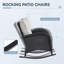 Ensemble de conversation extérieur en résine tressée de 5 pièces, résistant aux intempéries, avec chaises à bascule-615582544-615582554