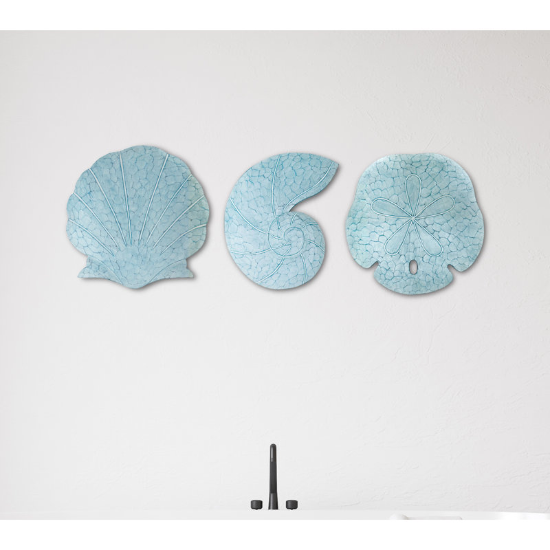 Handmade Coastal Landscape & Nature Wall Decor on Solid Wood, Aqua