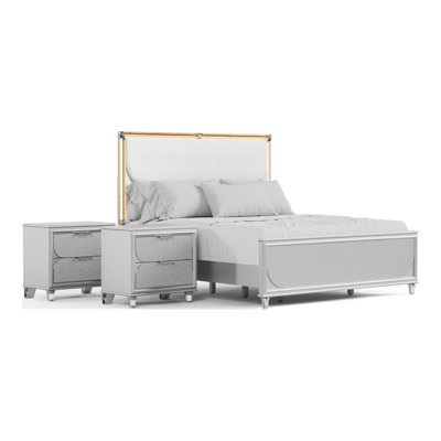Ensemble de chambre à coucher 3 pièces Merlyne