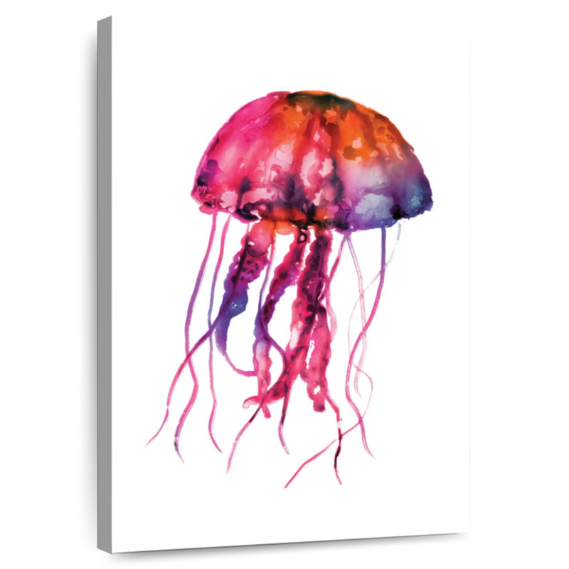 Multicolored Jellyfish, 39" H x 26" W