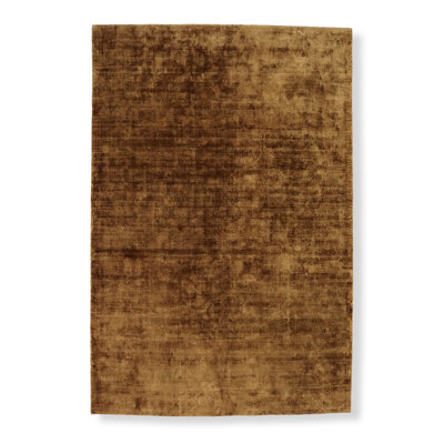 Tapis cuivre soyeux tissé à la main Lux