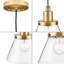 Luminaire suspendu conique à 1 lumière Landrich-780292516-780292517