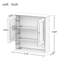 Armoire murale moderne avec portes et tablettes à miroir Doule