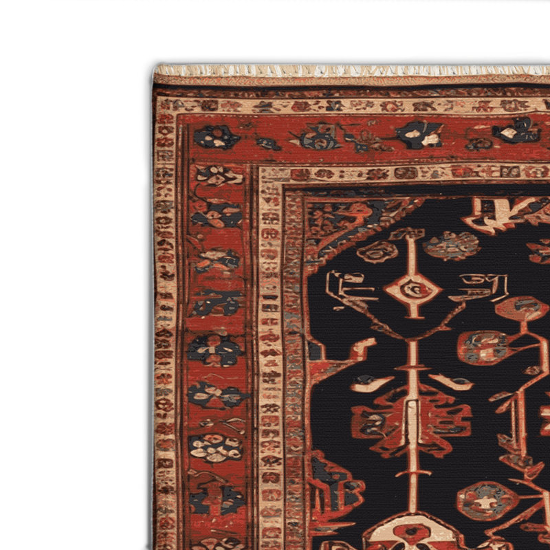 Tapis turc intérieur et extérieur brun, Rectangle 4pi x 6 pi