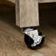 Chariot pour îlot de cuisine roulant, comptoir en acier inoxydable, rangement à 2 tablettes gris, fente centrale pour une installation pratique du plan de travail, tablette, système de rangement pratique à 4 roues