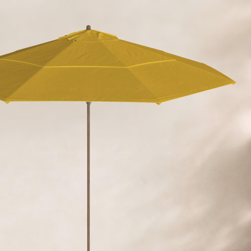 Parasol de marché de 132 po Downtime, Toile Sunbrella® jaune tournesol