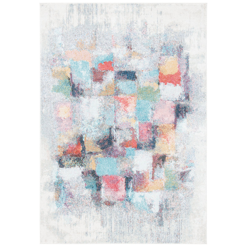 Jelliff Performance Abstract Rug, Rectangle 5'3" x 7'7"