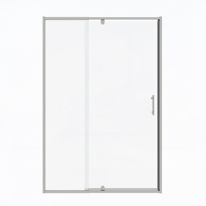 44-48" W x 71" H Piovt Swing Glass Shower Door,Pivot Frame Sliding Shower Door with 1/4"(6mm) Clear Tempered Glass, Shower Doors,Reversible Installation