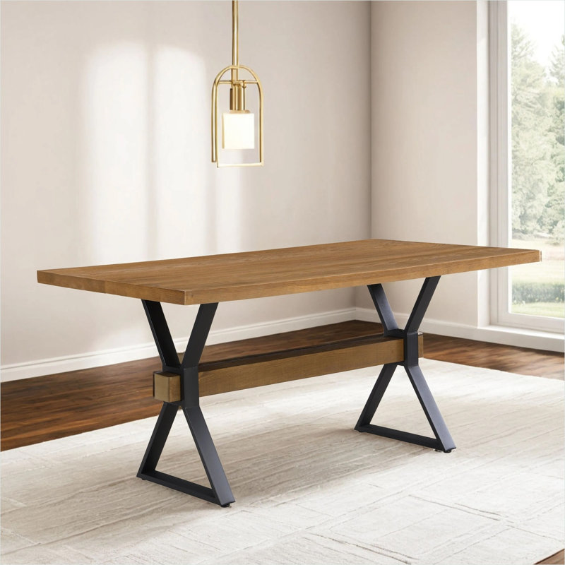 Table de salle à manger à pieds en X 6 pieds Seats