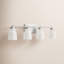 Luminaire pour meuble-lavabo de salle de bain 4 lumières Meridian en nickel brossé-1703164339