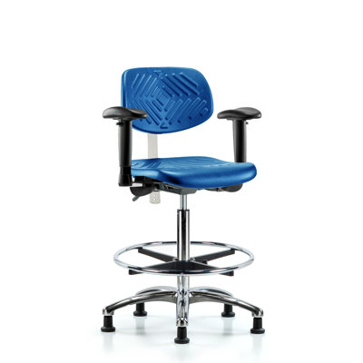 Chaise de salle blanche en polyuréthane classe 100 - hauteur de banc élevée