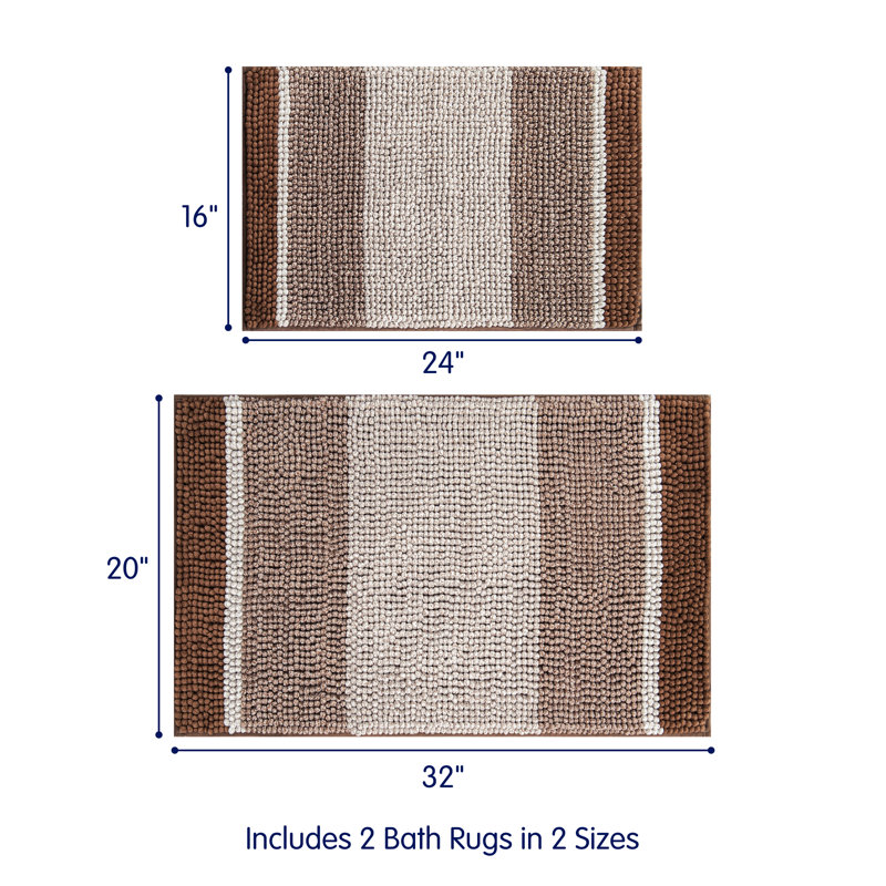 Tapis pour salle de bain Gradient Soft, Café