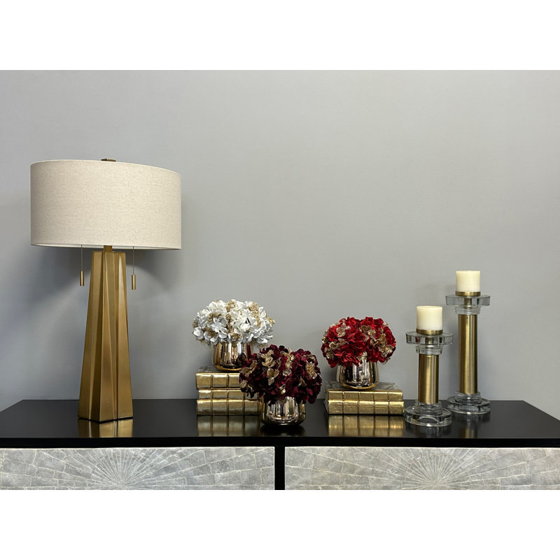Quickep Polysilk Hydrangea Arrangement in Vase