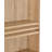 Bathroom Wall Cabinet with Double - Door, Bottom Shelf, Wavy - Patterned Doors, Adjustable Inner Shelf, Easy Installation, Natural Wood
