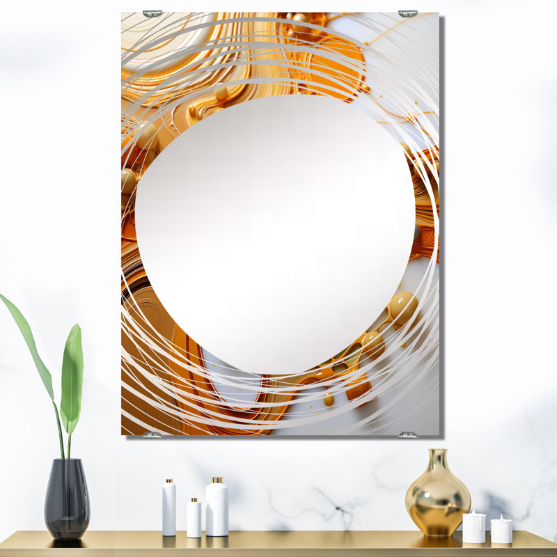 Miroir mural fluide à encre liquide fluide MIR137386, 40 po x 30 po