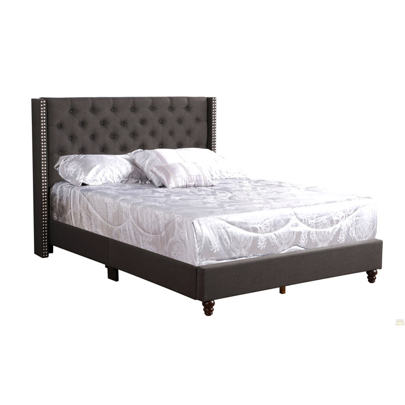 Elegant Transitional Full Upholstered Bed