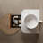 24" Modern Natural Wood Texture Floating Bathroom Vanity With Artificial Marble Basin