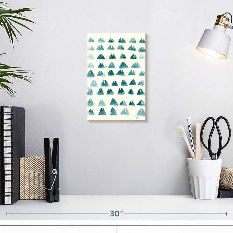 Motif de batik bleu Avery III, H 12 po x l 8 po