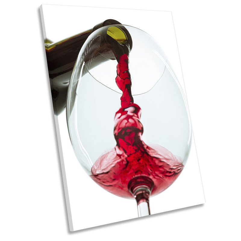 Wine Glass Kitchen - Wrapped Canvas Print, 76.2cm H x 50.8cm W x 2cm D