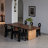 Brown Rectangular Solid Wood Dining Table-110508814