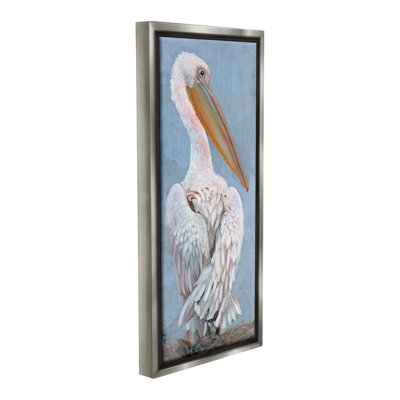 " Pelican From Back View Floater Frame " by Steller Design Studio