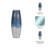 Patoma Modern Coastal Glass and Aluminum Decorative Vase with Sleek Metallic Accents and Contemporary Artisanal Design for Stylish Interior Displays-86748949-86748950