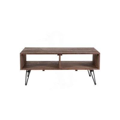 Table basse avec rangement ouvert