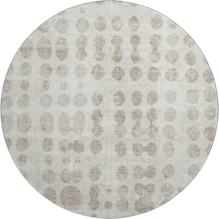 Premium Machine Washable Prisco Ivory Rug