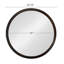 Miroir mural circulaire avec cadre en bois-655637367
