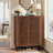 33.46" Storage Coffee Bar Cabinet With  2Doors & Shelves-1206190110