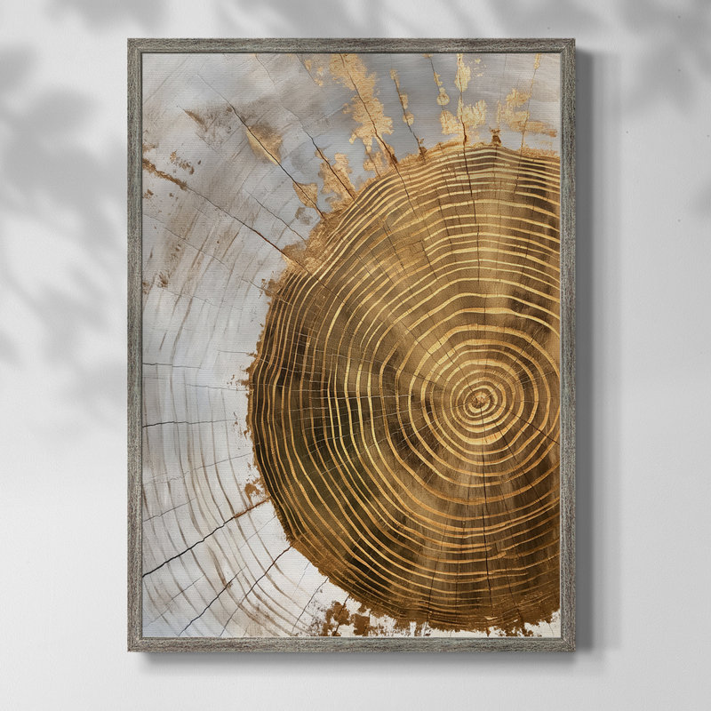 Reproduction encadrée ABSTRACT Series CLxx - bois massif, H 11 po x l 9 po