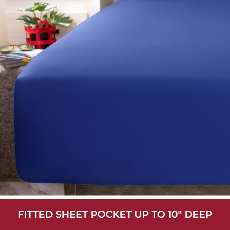 Draps Mellanni 1800 RV / Short , Bleu royal