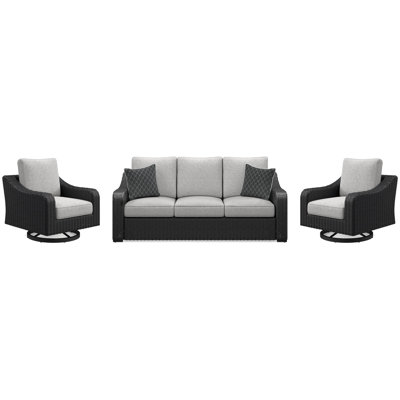 Canapé d'extérieur et 2 chaises longues Beachcroft