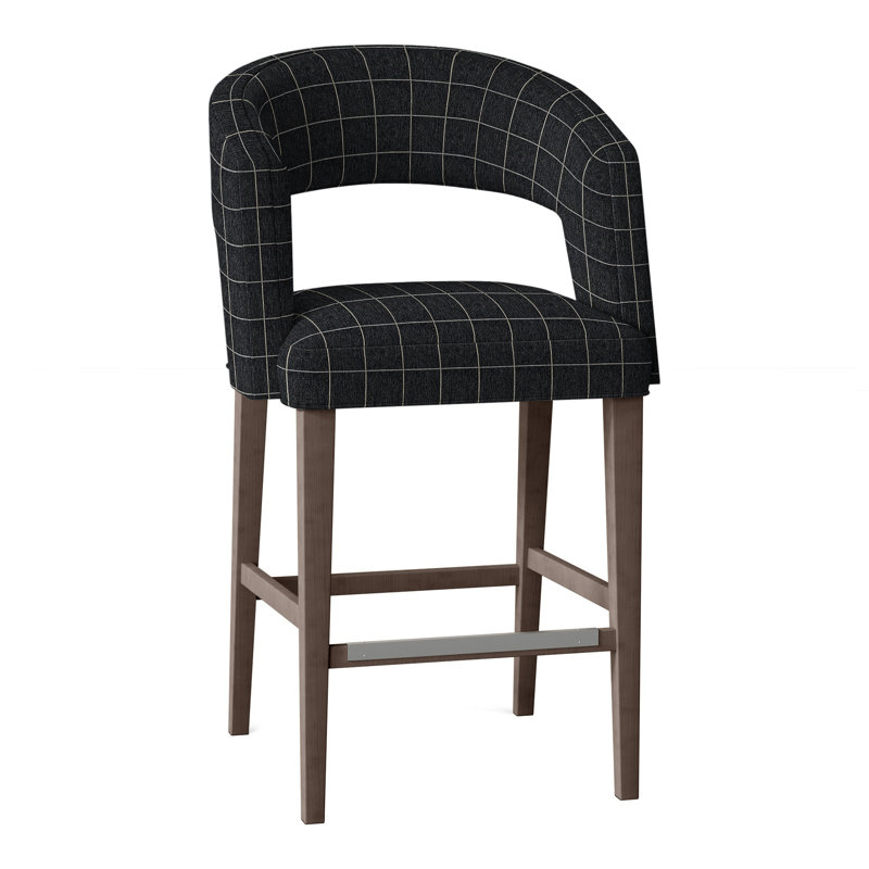 Tabouret 30 "Bryant, Perigold Youngman ébène, Noisette