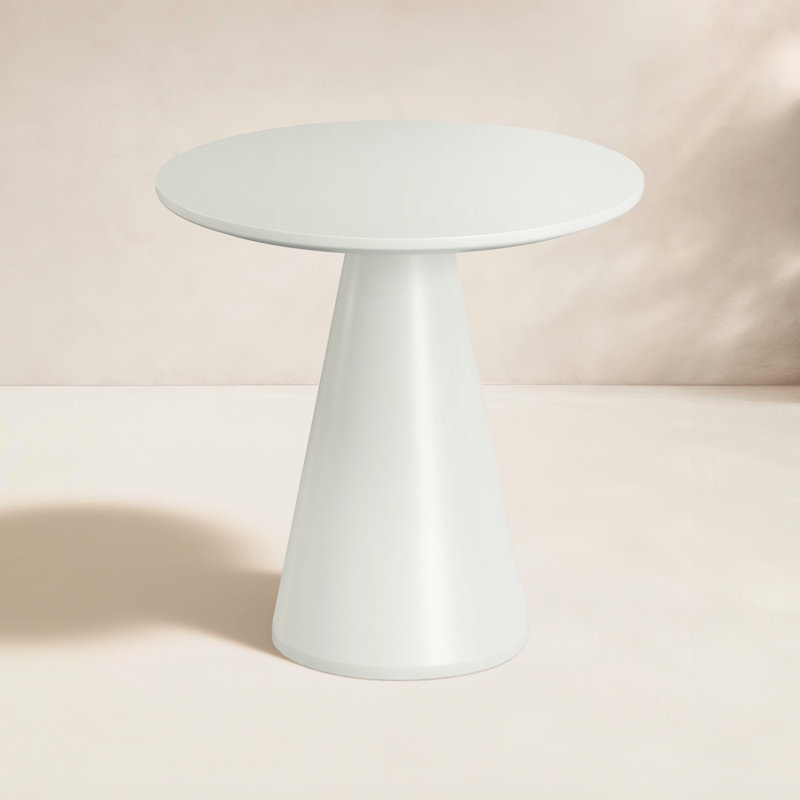 Bazaar Outdoor Round Bistro Table, White