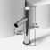 Sottile MatteShell Black Rectangular Vessel Bathroom Sink with 11'' H Faucet