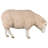 Merino Ewe Life Size Head Down Sheep Statue