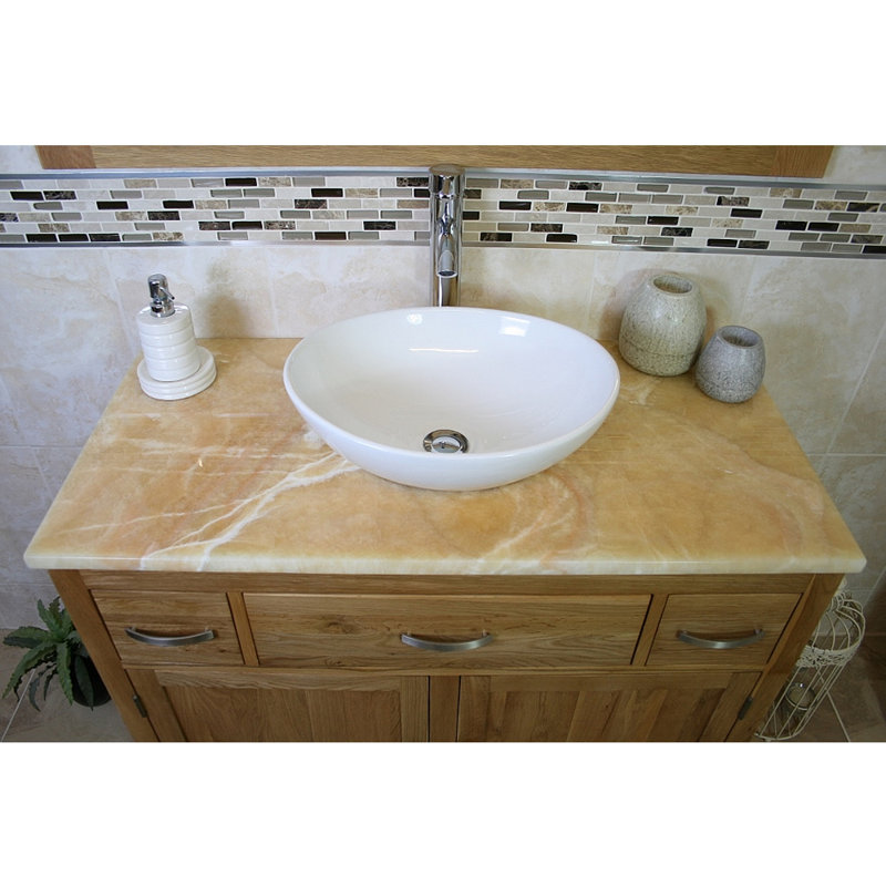 Joshua 1000mm Single Bathroom Vanity with Vessel Ceramic Basin