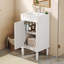 Armoire de salle de bain 18 po style français avec rangement et lavabo en céramique, solution pour petit espace, tablette réglable et charnières à fermeture douce-2121064323