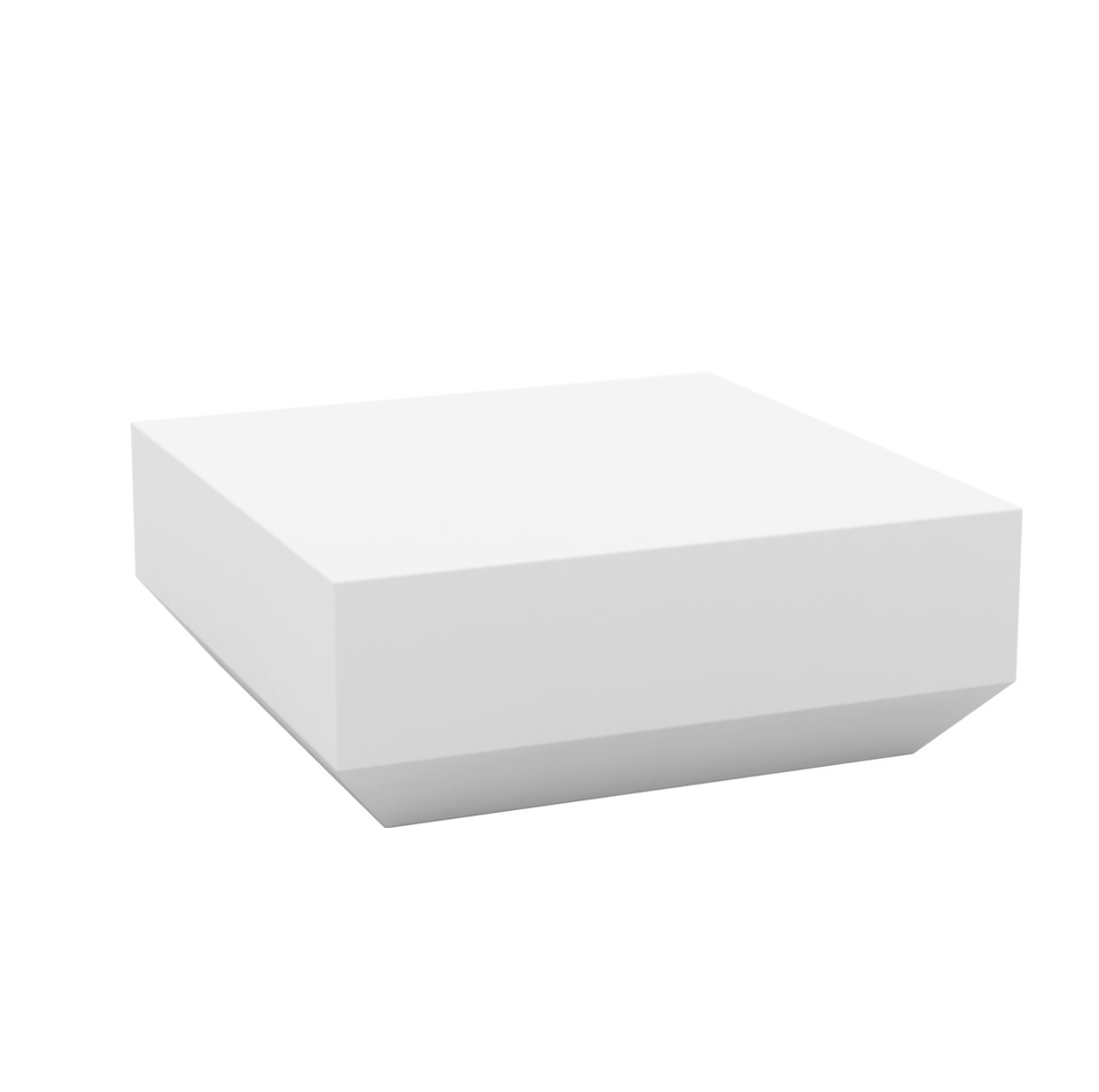 Vela Resin Coffee Table, 31.5" W x 31.5" L x 11.75" H, White