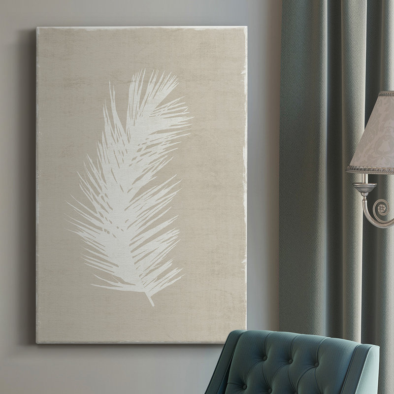 Palm Oasis I - Toile tendue avec châssis de qualité supérieure - prête à être accrochée, H 60 po x l 40 po