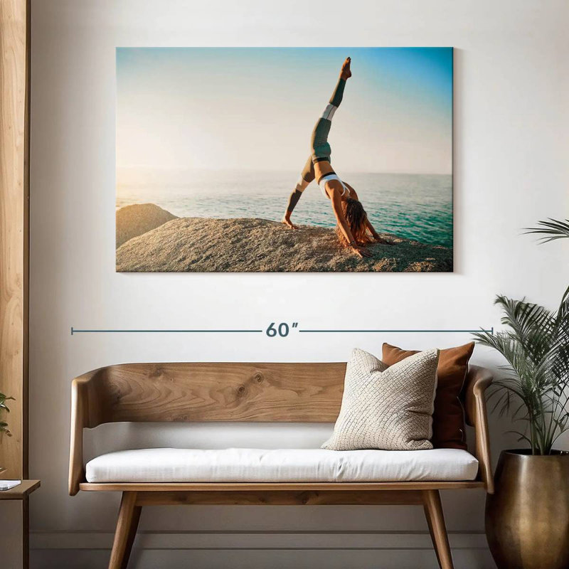 Senne yoga près de la plage, H 32 po x l 48 po