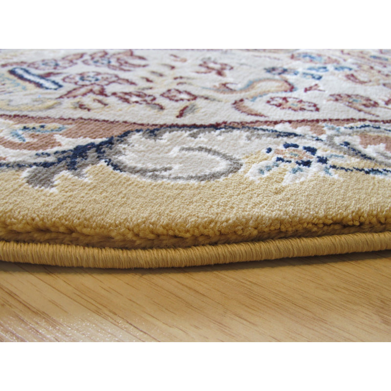 Gold Oriental Rug by , Luxurious and Elegant Area Rug for Enhancing the Sophistication of Your Living Room, Bedroom, Office, or Home Décor
