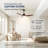  52-inch Modern Ceiling Fan with Light, 3 ABS Blades, DC Motor, 6 Speeds, Downrod Mount for Bedroom, Living Room-73894549